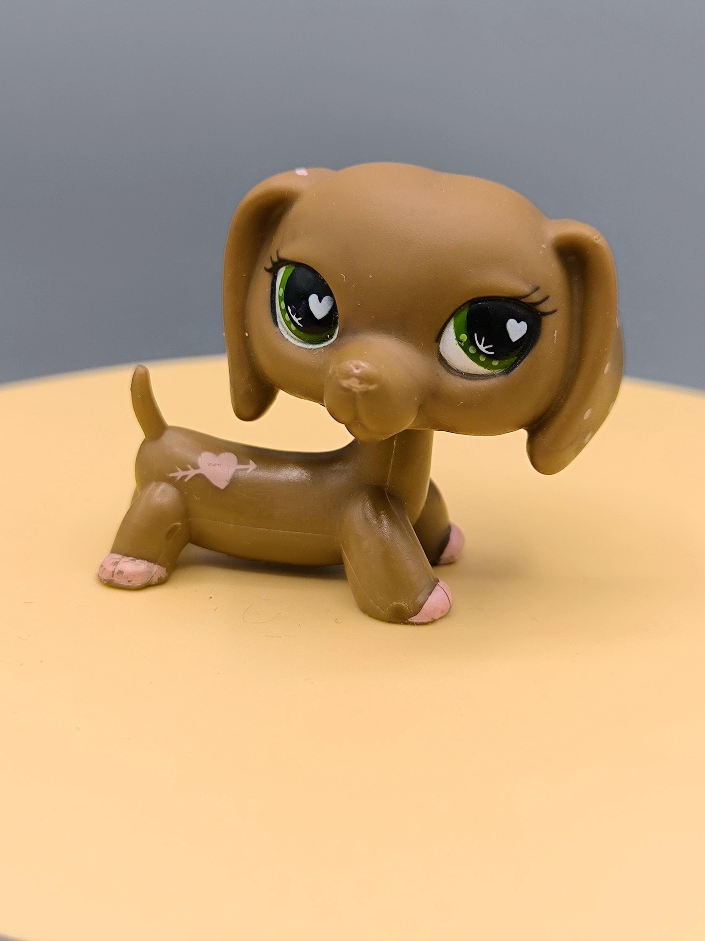 LPS Valentine's Day Dachshund #556, Authentic LPS, Vintage Pet