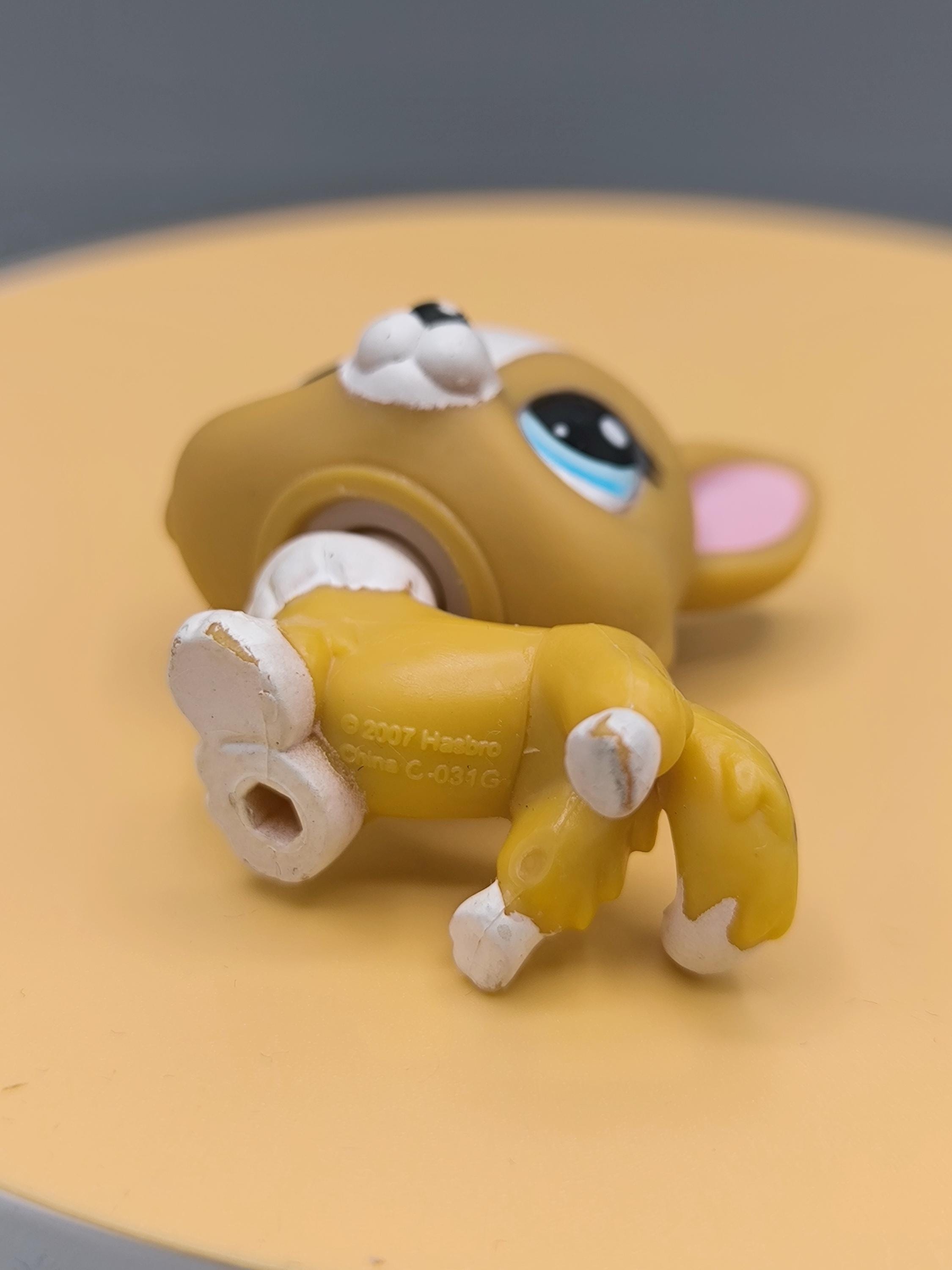 Figurine Petshop Chien Corgi N°1360 - Occasion Avec Défaut (manque De Peinture Au Nez) - Bon état Général