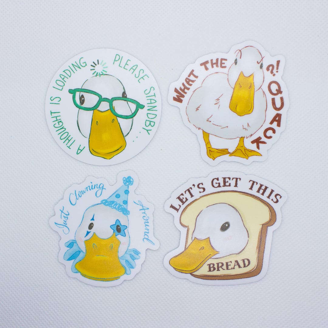 Silly Duck Stickers – Series 1 - Etsy