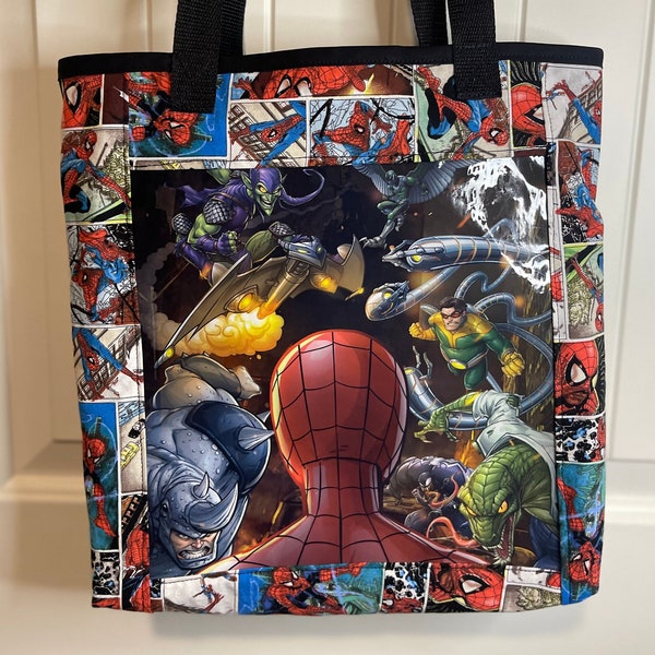 Spider-Man Upcycled tote bag
