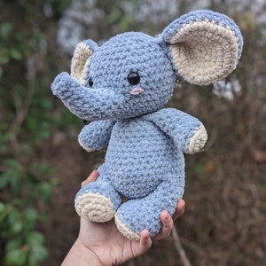 Anne the No Sew Elephant Crochet Pattern / Amigurumi Plushie PDF File ...