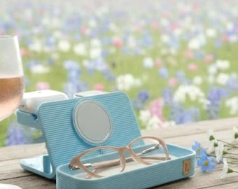 Magsafe Charging Station Desk Organizer Nightstand Accessory Tech Gift Mothers Day Apple Watch Dock Cable Management Bedside Solution