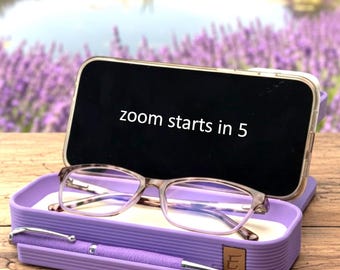 Personalized Desk Organizer 3D Printed Tech Charging Station Personalized with Wood Accent Birthday Gift For Him Organize Dad Nightstand