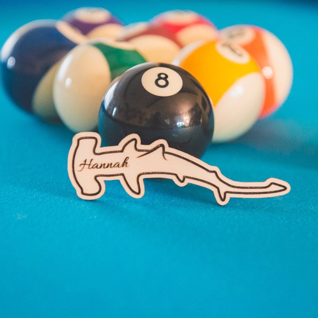 Billiards Pocket Marker Hammerhead Shark With Custom Name Etsy