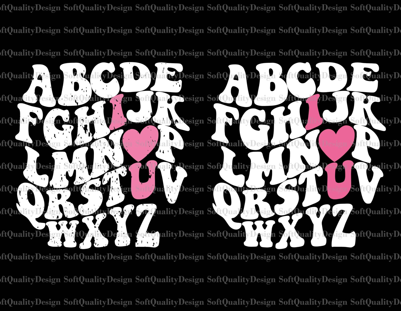 ABC I Love You SVG , Valentines Day SVG, Retro Valentine’s Day Svg