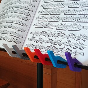 Customizable Orchestra Bow Hook for music stand musician present gift string player violin viola cello bass student 3d printed image 3