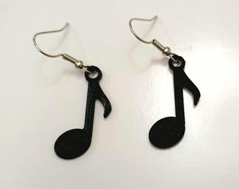 Mini Music Note Earrings single eighth notes elementary music teacher musician unique music themed fashion
