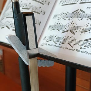 Customizable Orchestra Bow Hook for music stand musician present gift string player violin viola cello bass student 3d printed image 9