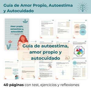 Guia con test y ejercicios para trabajar la Autoestima, el Amor Propio y el Autocuidado