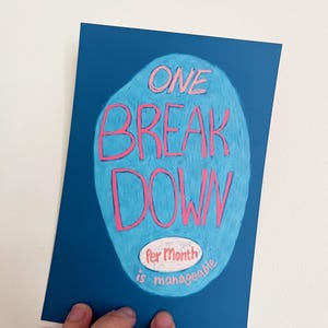 Maandelijkse Breakdown Club – Briefkaart emotionele steun