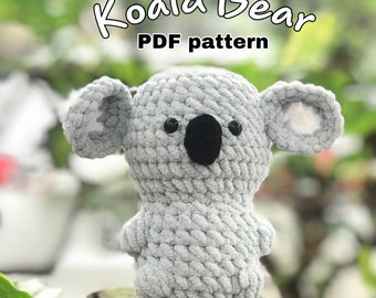 Crochet Koala Bear Pattern, "Cuteness Packed in Every Item", Koala Bear Pattern, Crochet amigurumi, Crochet Cute Bear, Plushie Pattern