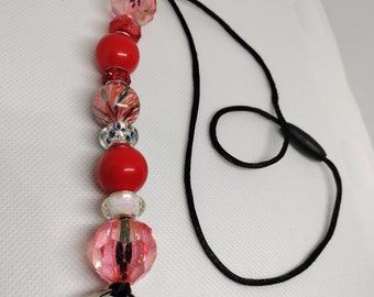 Red Bling Lanyard - Short Length