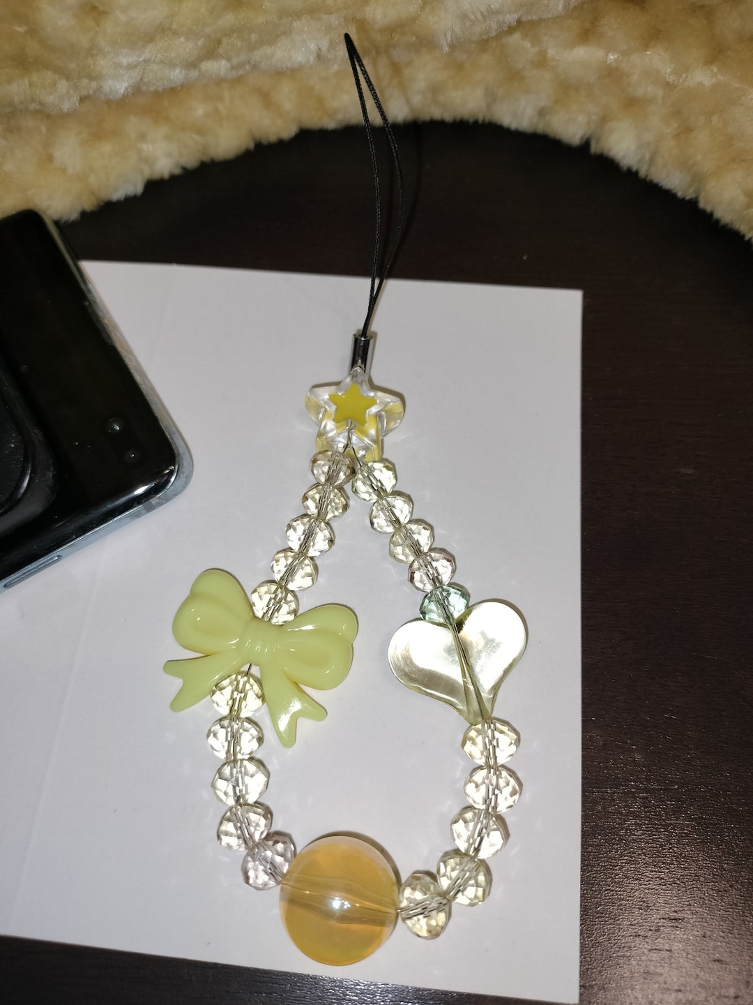 Kawaii | Android | iPhone | Cellphone Strap | Accessory | Yellow ...
