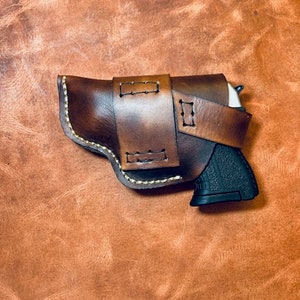 Ruger LCP lederen aandrijfholster afbeelding 9