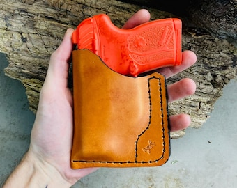 Ruger LCP Max-zakholster van fijn leer