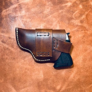 Ruger LCP lederen aandrijfholster afbeelding 7