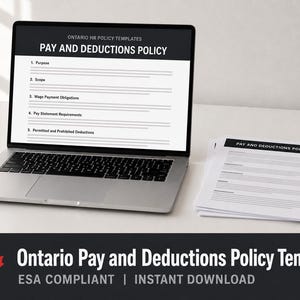 Ontario Pay and Deductions Policy | ESA