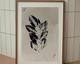 Obra de arte original firmada, impresión en monoimpresión.