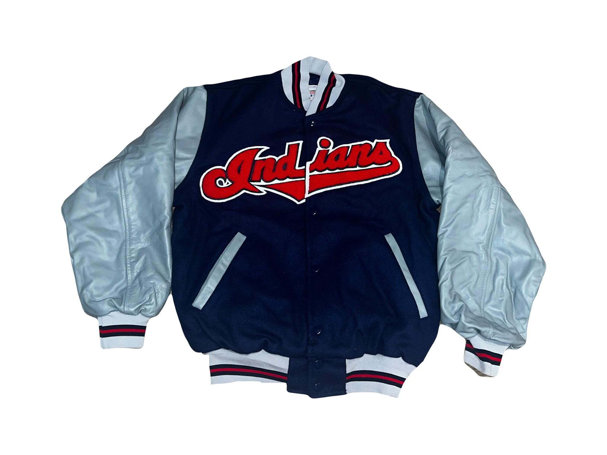 Cleveland Indians Jacket - Etsy Cleveland Indians Jacket - Etsy