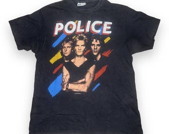 80’s vintage THE POLICE tee 1983 Tシャツ 1983 Vintage the Police T Shirt (large) - Etsy