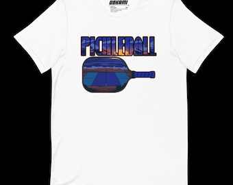 Camisa gráfica de Pickleball - Camiseta para amantes del deporte de remo - Diseño de cancha de Pickleball - Camiseta para fanáticos de los deportes, regalo para los jugadores