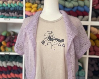 Crochet frog t shirt (crop or unisex)
