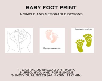 Sweet Steps: Baby Footprint Nursery Décor & Gifts