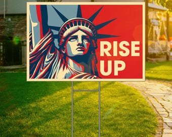 Protest Yard Sign, Anti Trump Yard Sign, Resistance Nope To Fascism Sign, Political Activist Home Decor, Rally Sign, Protest Yard Sign