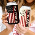America 250th Aniversary Can Cooler, USA 250 Years Can Coolers, 4th Of July Celebration Can Cooler, Patriotic Independence Day Can Sleeve