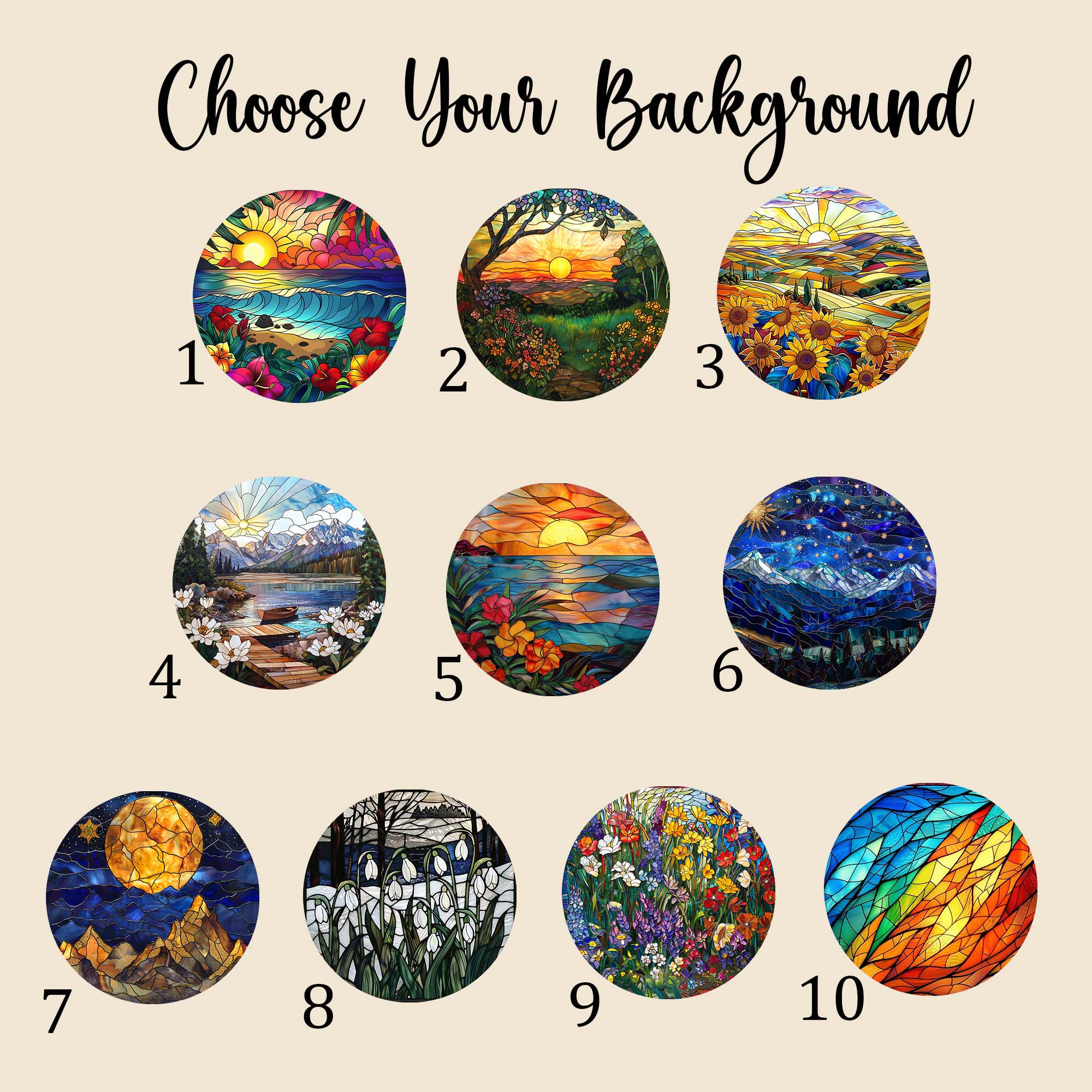 Personalized Stained Glass Window Hanging Suncatcher Memorial Gifts For Loss Of Mom Dad