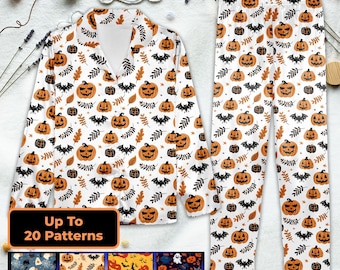 Custom Family Halloween Pajamas Set, Halloween Costume, Halloween Family Outfit, Peronalized Halloween Gift, Matching Halloween Pajamas Set