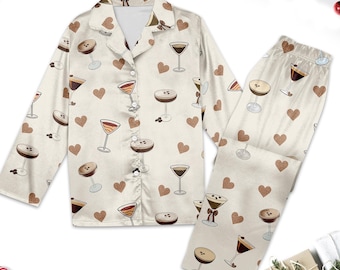 Trending Espresso Martini Pajamas Set, Espresso Martini Pajamas, Espresso Martini Pajamas Gifts, Espresso Martini Pajamas Set Gifts