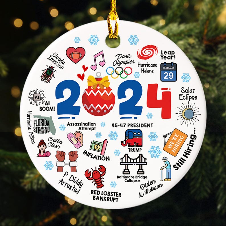 2024 Event Christmas Ornament, 2024 Year in Review Ornament, Major