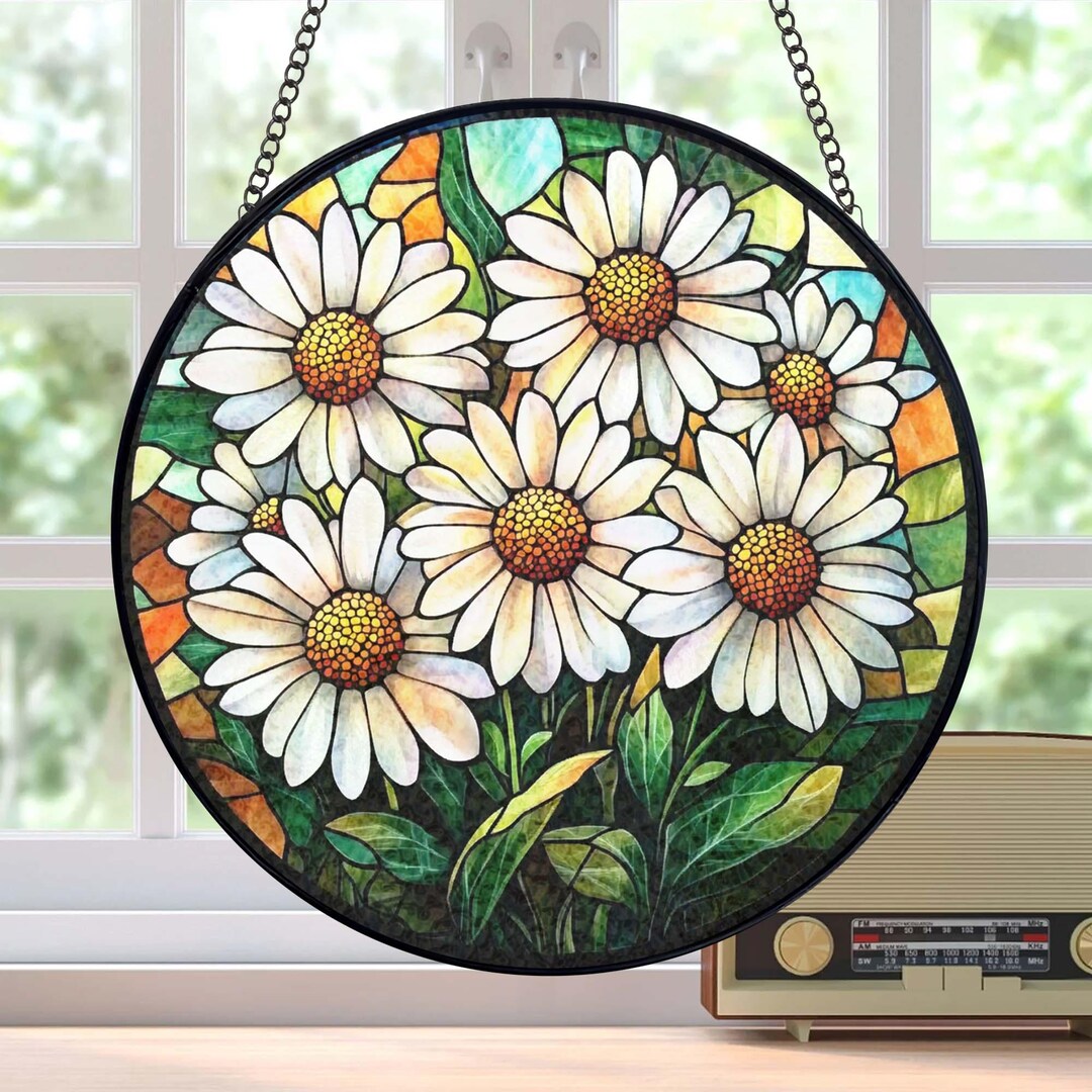 Custom Flower Book Glass Suncatcher, Reading Suncatcher, Book Lover Gift, Bookish Gift, Librarian Gift, Book Window Hanging, Library Decor