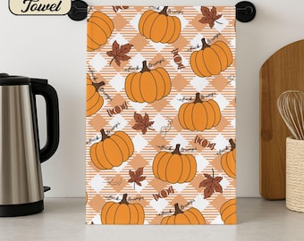 Subtle F*ck Trump Pumpkin Hand Towel, Political Hand Towels, Anti Trump Halloween Hand Towel Gift, Anti Maga Fall Autumn Decor