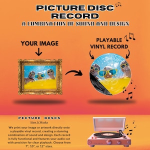 Custom Vinyl Record – Personalised Audio Record, Gift Picture Disc