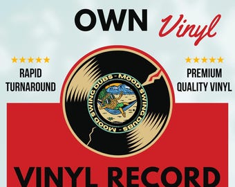 Custom Vinyl Record – Personalised Audio, 7/10/12 inch, Gift