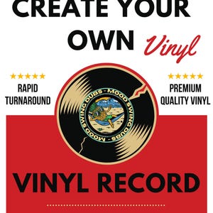 Custom Vinyl Record – Personalised Audio Record, Gift image 1