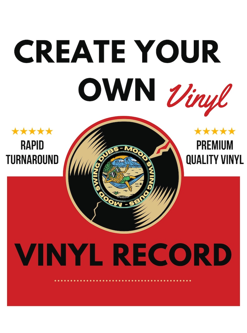 Custom Vinyl Record – Personalised Audio Record, Gift image 1