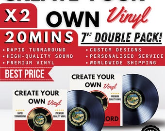 Custom Vinyl Record: 7&quot; Double Pack, 20 Minute Audio