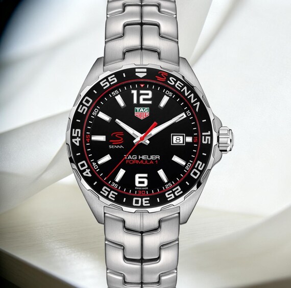Refurbished Automatic Mechanical Black and Silver Watch for Men—A Gift for Men