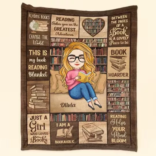 Book Lover Sticker Tea Blanket Couch Reading, Booklover Reader Gift,  Bookish Sticker, Vinyl Decal, Kindle Case Sticker, Laptop Decal, Books 