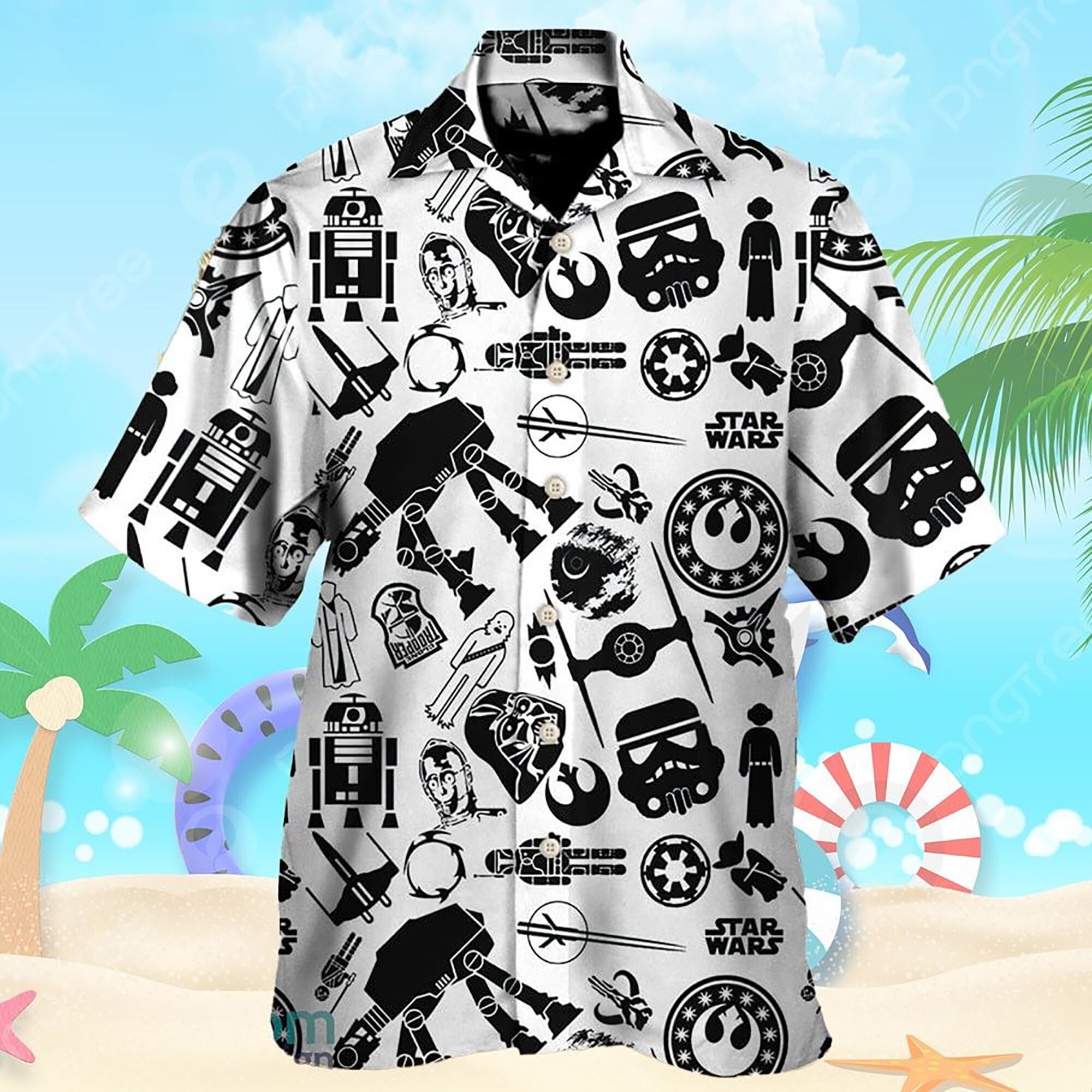 StarWars Stick Cool Hawaiian Shirt For StarWars Movie Fans, Starwars Shirt For Men