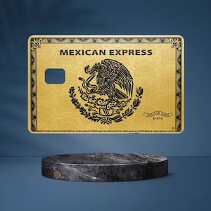 Carta di credito Mexican Express in vinile