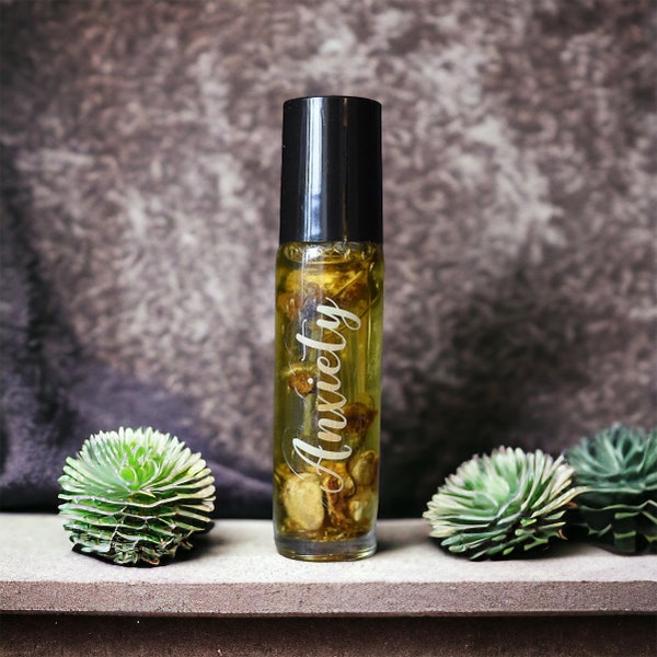 Anxiety Essential Oil Roll On Blend || Stress, Overthinking, Scattered