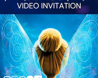 Pirates and Fairies Animated Video Invitation with Music, Girls Pirate invitation, Fairy Invitation