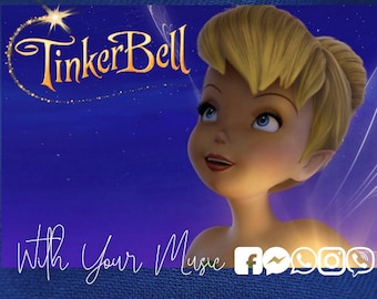 Tinker Bell Animated Video Invitation with Music, Tinker Bell invitation, Fairy Invitation