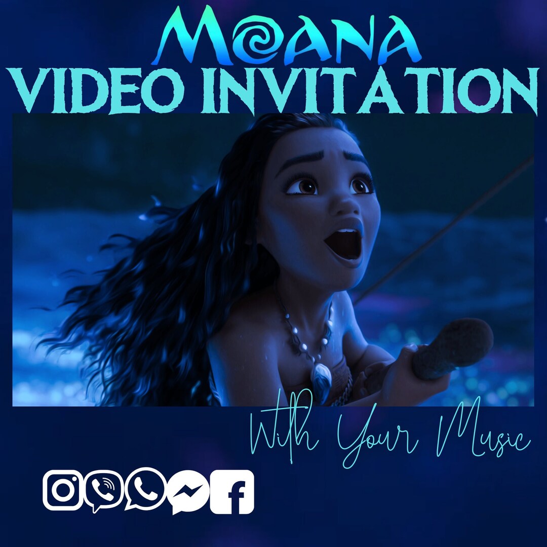 Moana Invite Moana Party Invite Moana Invitation Moana Birthday