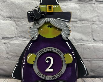 DIY Halloween Countdown Witch Kit | Unfinished Wood Craft