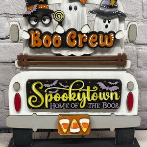 DIY &quot;Boo Crew&quot; Halloween Interchangeable Insert For Truck | Wood Blanks | Home Decor | Grapevine Cre8tions